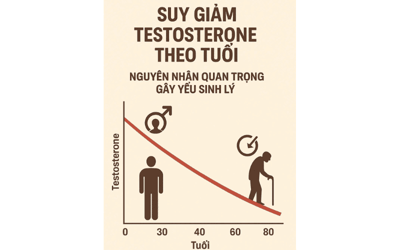 Suy giảm testosterone theo tuổi – nguyên nhân quan trọng gây yếu sinh lý